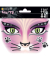 Sticker Face Art Pink Cat