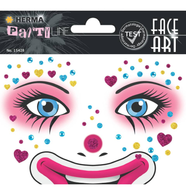 Sticker Face Art Clown Annie