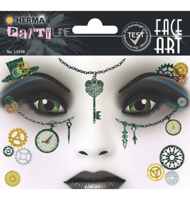 Sticker Face Art Steampunk Amelia