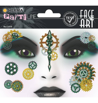 Sticker Face Art Steampunk Marie
