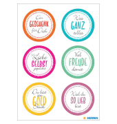 Sticker Glimmer Viel Freude damit