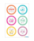 Sticker Glimmer Viel Freude damit