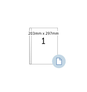 Folienetiketten 250BL matt wei&szlig;