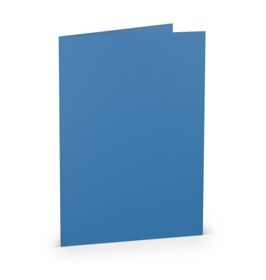 Briefkarten 16401096 A5 148mm x 210mm (BxH) 220g stahlblau