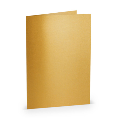 Briefkarten 16401075 A5 148mm x 210mm (BxH) 220g gold