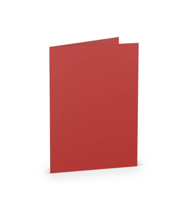 Briefkarten 164019126 DIN B6  Hoch doppelt 240mm x 169mm (BxH) 240g tomate