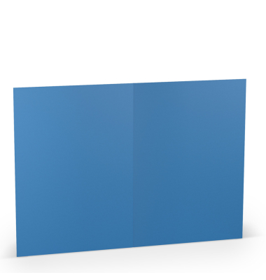 Briefkarten 16407196 A5 148mm x 210mm (BxH) 220g planliegend stahlblau