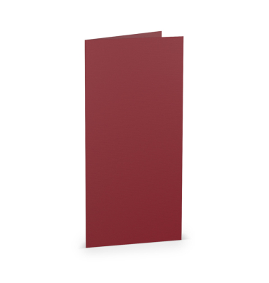 Blanko-Gru&szlig;karten 16400372 Din lang Hoch doppelt 100mm x 210mm (BxH) 220g rosso