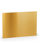 Briefkarten 1103072075 Hoch doppelt 240mm x 169mm (BxH) 250g gold