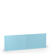Briefkarten 164076124 B6 doppelt lang 169mm x 120mm (BxH) 220g planliegend aquablau