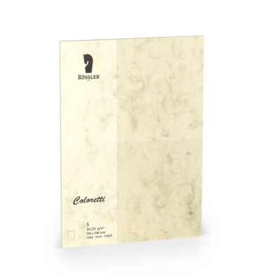 Briefkarten 220770506 A5 105mm x 148mm (BxH) 225g planliegend chamois marmora
