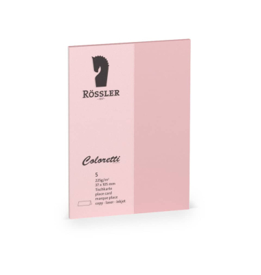 Tischkarte Coloretti rosa