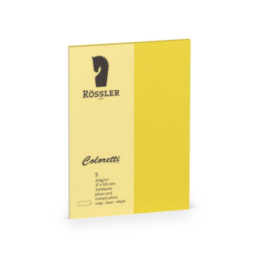 Tischkarte Coloretti goldgelb