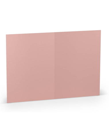 Blanko-Gru&szlig;karten 16407263 DIN B6  Hoch doppelt 240g planliegend rose