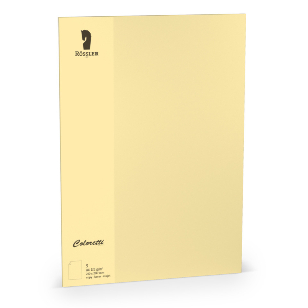 10 Stück Rössler Briefpapier 220712519, sandbraun, 220g 4014970435478 Rössler