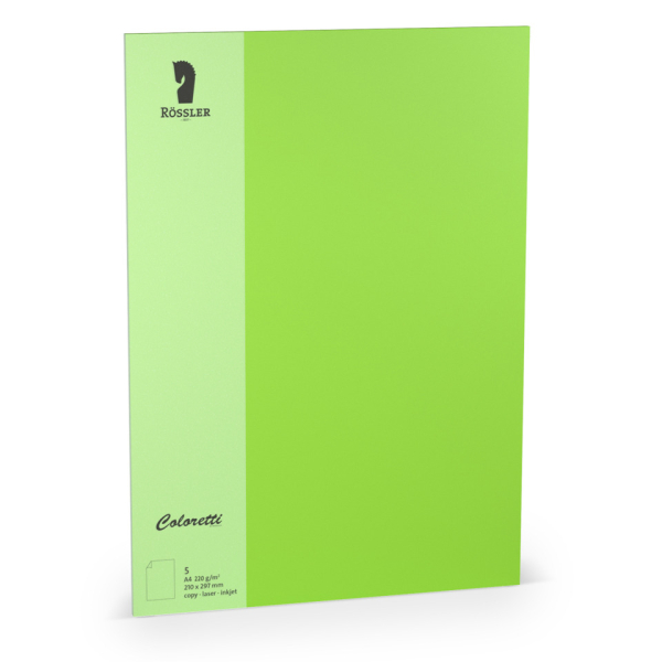 10 Stück Rössler Briefpapier 220712522, hellgrün, 220g 4014970435492 Rössler