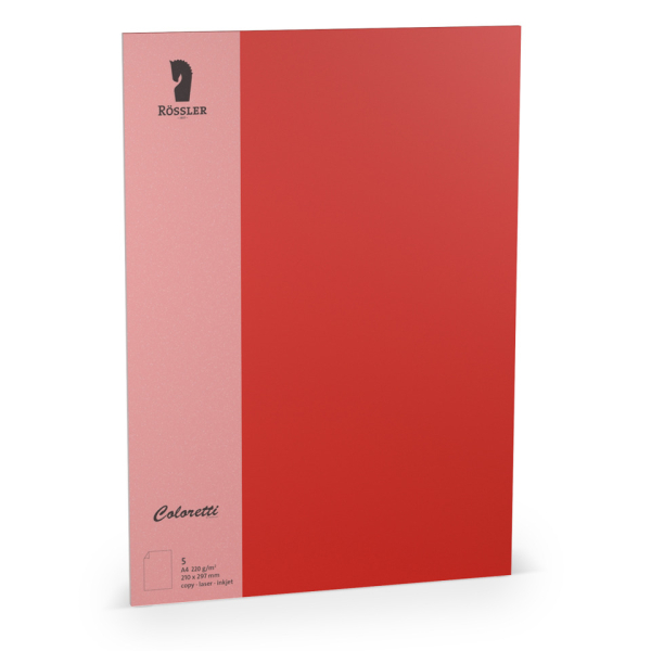 10 Stück Rössler Briefpapier 220712526, klatschmohn, 220g 4014970435515 Rössler