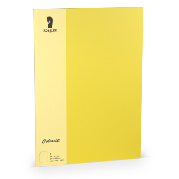 10 Stück Rössler Briefpapier 220712543, gold, 220g 4014970435546 Rössler