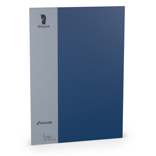 10 Stück Rössler Briefpapier 220712590, jeans, 220g 4014970435591 Rössler