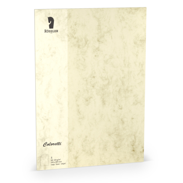 10 Stück Rössler Briefpapier 220712506, chamois, 220g 4014970435683 Rössler