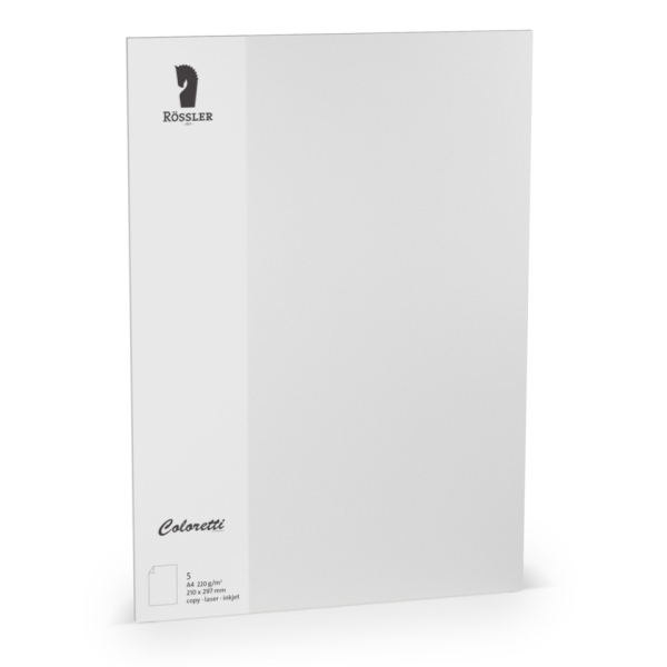 10 Stück Rössler Briefpapier 220712511, hellgrau, 220g 4014970435706 Rössler