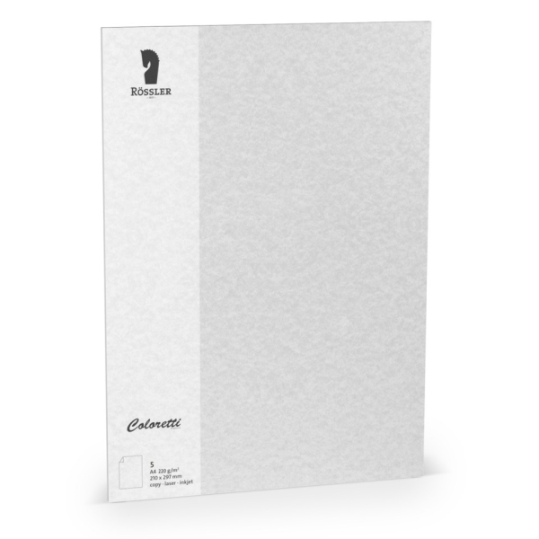 10 Stück Rössler Briefpapier 220712514, grau, 220g 4014970435720 Rössler