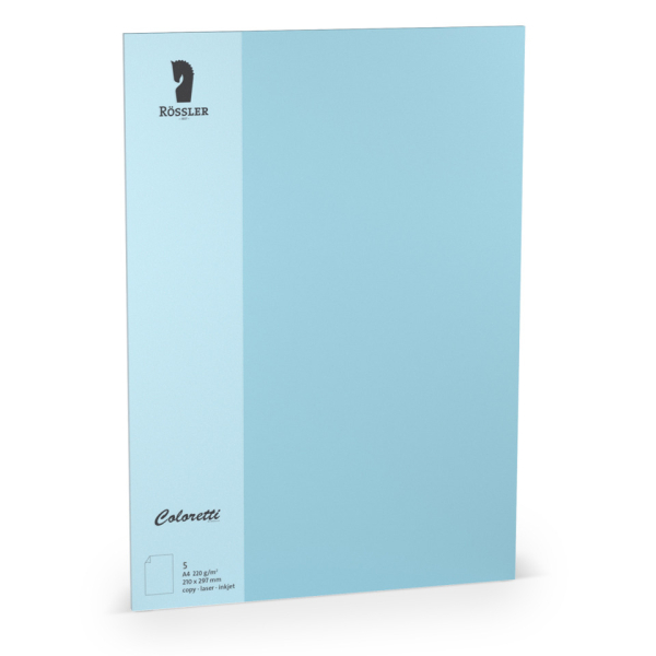 10 Stück Rössler Briefpapier 220712517, himmelblau, 220g 4014970435737 Rössler