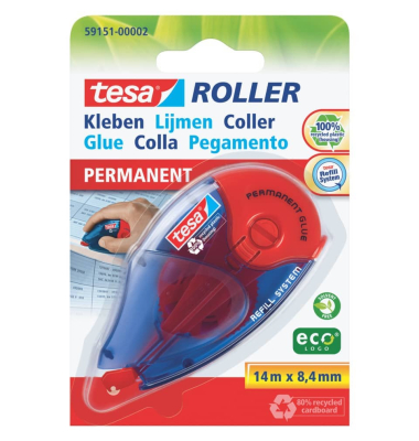 Kleberoller 59151-00002-05 ok, 8,4mm x 14m, blau