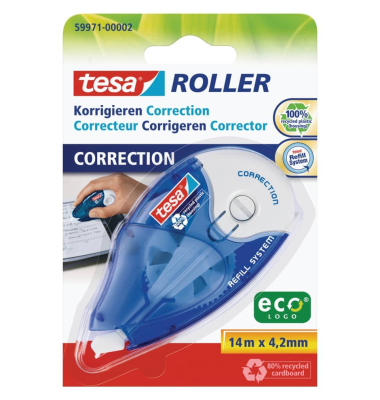 Korrekturroller 59971-00002-05 wei&szlig;, 4,2mm 