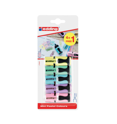 Textmarkeretui 5 St&uuml;ck sortiert