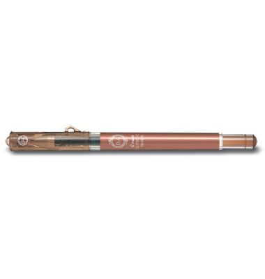Gelschreiber G-Tec-C Maica, 2507007, braun/transparent (Schreibfarbe: braun), 0,2mm, mit Kappe, nachf&uuml;llbar