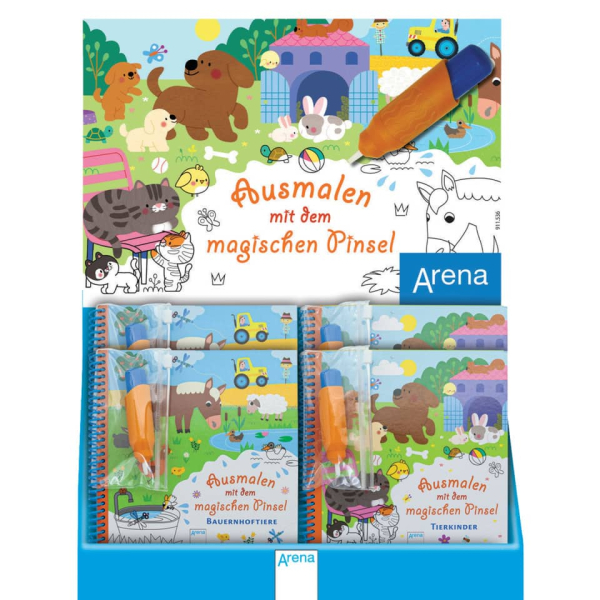 Arena Malbuch Ausmalen m.d.magischen Pinsel 9783401173726 Arena