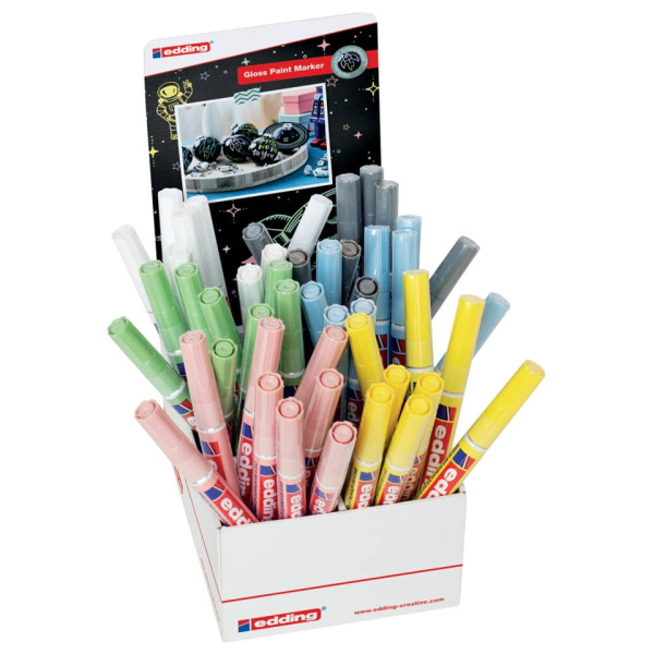 48 Stück Edding Lackmarker 751, 4-52212, Etui, farbig,   Edding