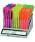Textmarker 157796, Display (96 # im Aufsteller), farbig sortiert (Stifte)/silber (Aufsteller), 1-4mm Keilspitze