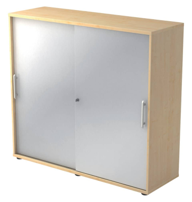 Schiebet&uuml;renschrank  ahornsilber