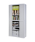 Rollladenschrank E2CT0003600028, abschlie&szlig;bar, grau, 110x204x41,5cm (BxHxT)