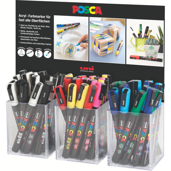 54 Stück uni-ball Pigmentmarker sortiert  uni-ball