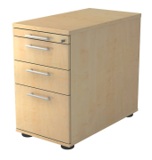 Standcontainer MONT.VSC40/3/3/RE VSC, ahorn, 4 Schubladen, Spanplatte, melaminbeschichtet, abschlie&szlig;bar