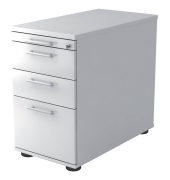 Standcontainer MONT.VSC40/W/W/RE VSC, wei&szlig;, 4 Schubladen, Spanplatte, melaminbeschichtet, abschlie&szlig;bar