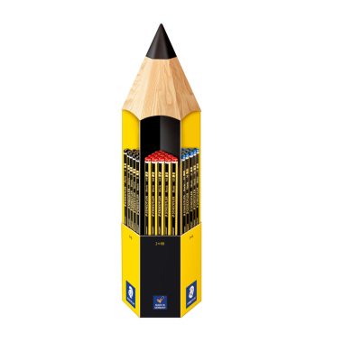 Bleistift, 120 CT90, H&auml;rte 1/2/3/4, gelb/schwarz