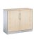 Fl&uuml;gelt&uuml;renschrank 141052-000/7035/DBS004, abschlie&szlig;bar, ahorn/lichtgrau, 100x91,9x43,5cm (BxHxT)