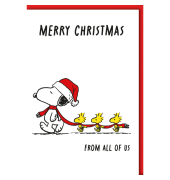 Weihnachtskarte  Snoopy