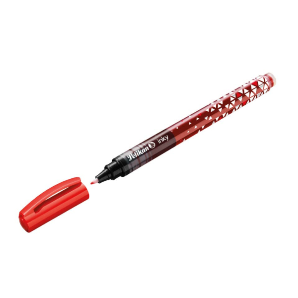 Pelikan Inky 273 Tintenroller schwarz/rot 0,5 mm, Schreibfarbe: rot, 1 St.