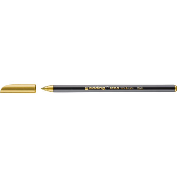 Edding Faserschreiber 1200 color pen metallic gold 1-3 mm 4004764926145 Edding