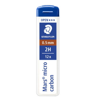 Druckbleistiftminen Mars micro carbon 250, 250 05-2H, &Oslash; 0,5mm, 2H
