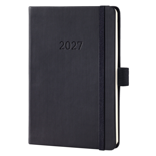 Sigel Buchkalender C2713, Conceptum, schwarz, 1 Woche / 2 Seiten, 10,8x15,1cm (ca. A6), 2027 4004360766138 Sigel