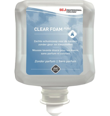 Schaumseife CLR1L Clear Foam Pure, parf&uuml;mfrei, 1000 ml, Nachf&uuml;llflasche