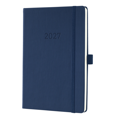 Buchkalender 2027 A5 dunkelblau