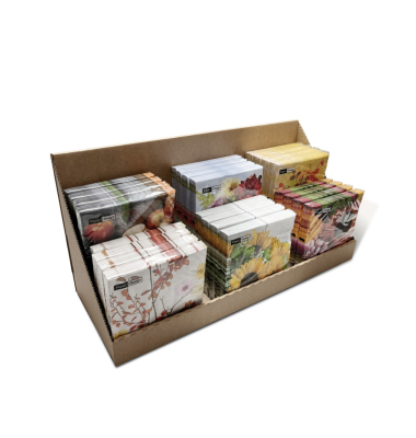 Motivservietten 230301 / 6 verschiedene herbstliche, 3-lagig, 33x33cm