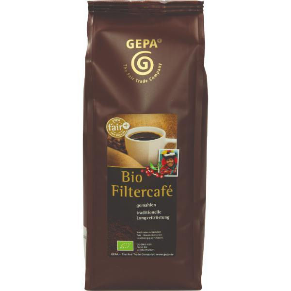 Gepa Kaffee Caffe Crema 8950908, 500g, gemahlen im Vakuumbeutel 4013320246443 Gepa